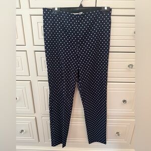 Sara Campbell Navy and White Polka Dot ankle
Pants size medium